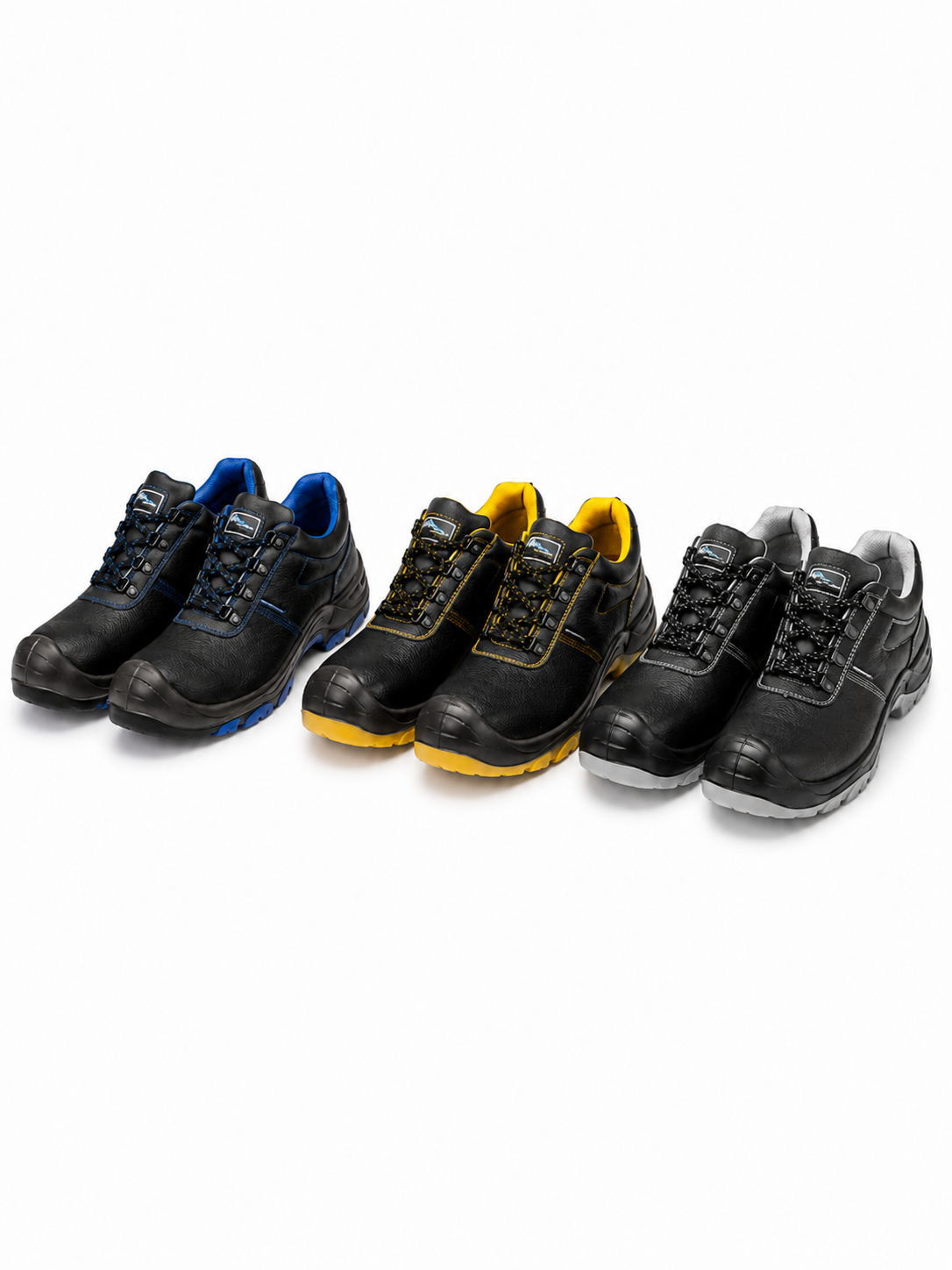 Industrial safety shoes in multiple styles