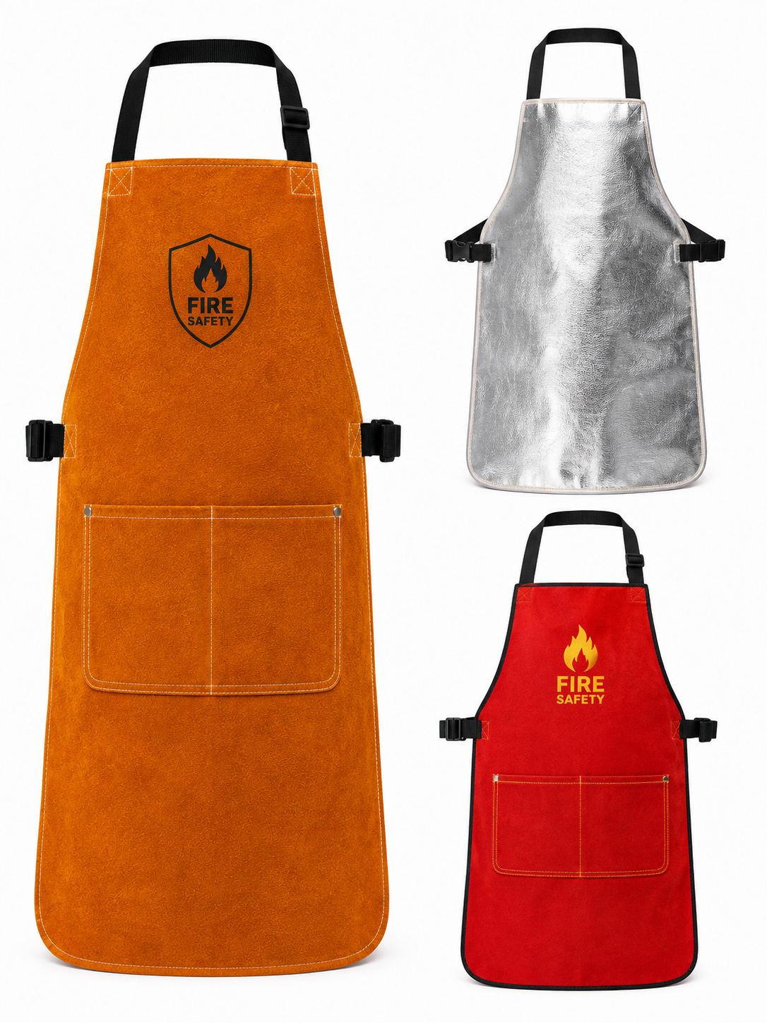 Heat resistant and fire safety aprons